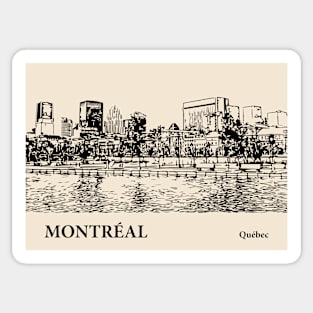 Montréal - Québec Sticker